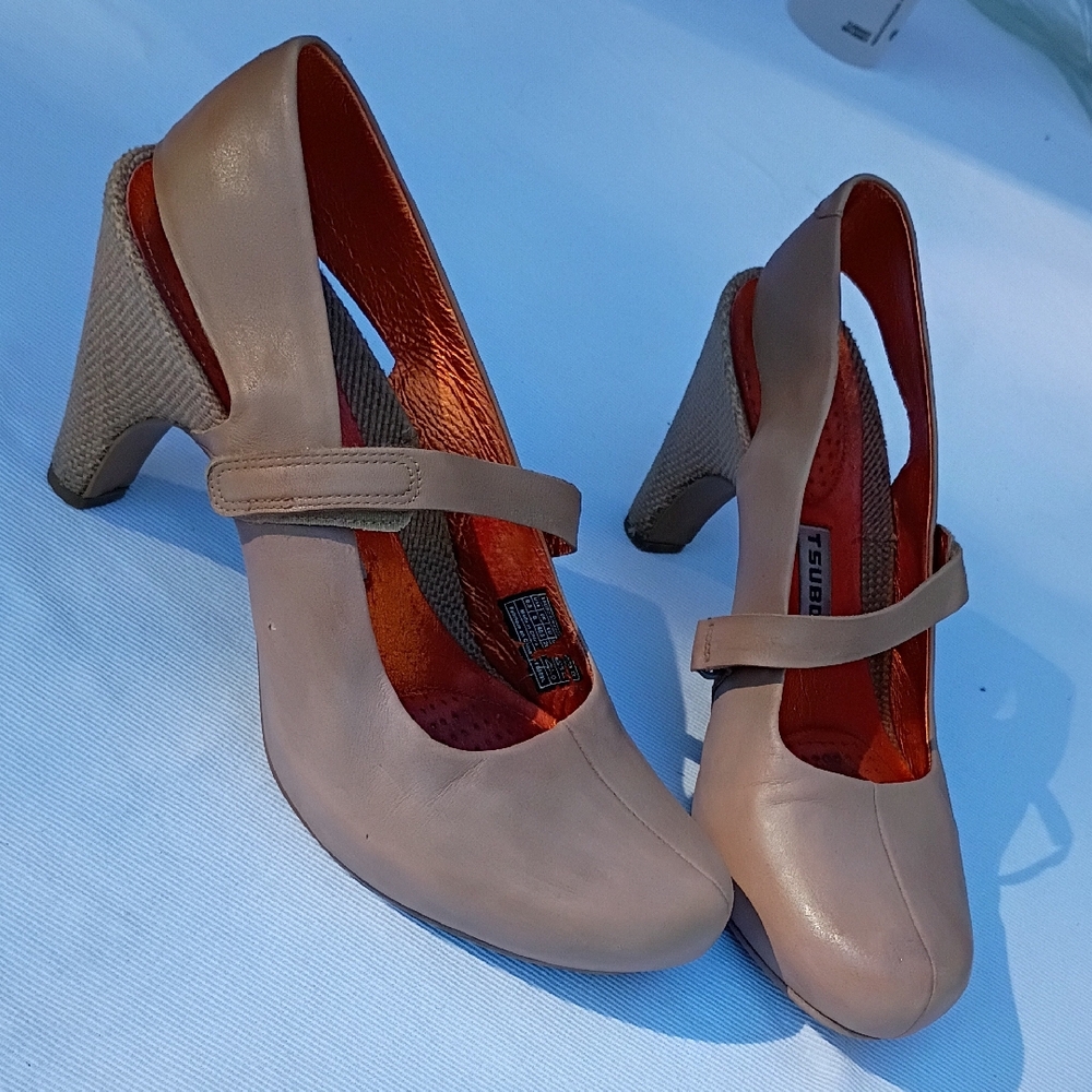 Tsubo Nude Mary Jane Heel